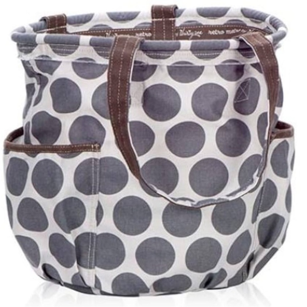 Thirty-One Retro Metro Bag – Grey Mod Dot – Brand New!